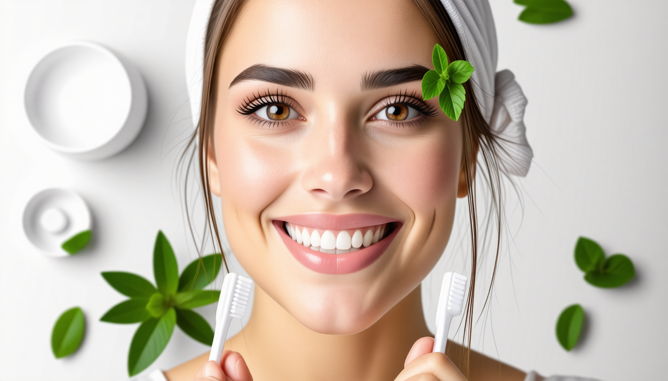A clean dental-wellness scene with a healthy smile and natural oral-c… for does prodentim really work