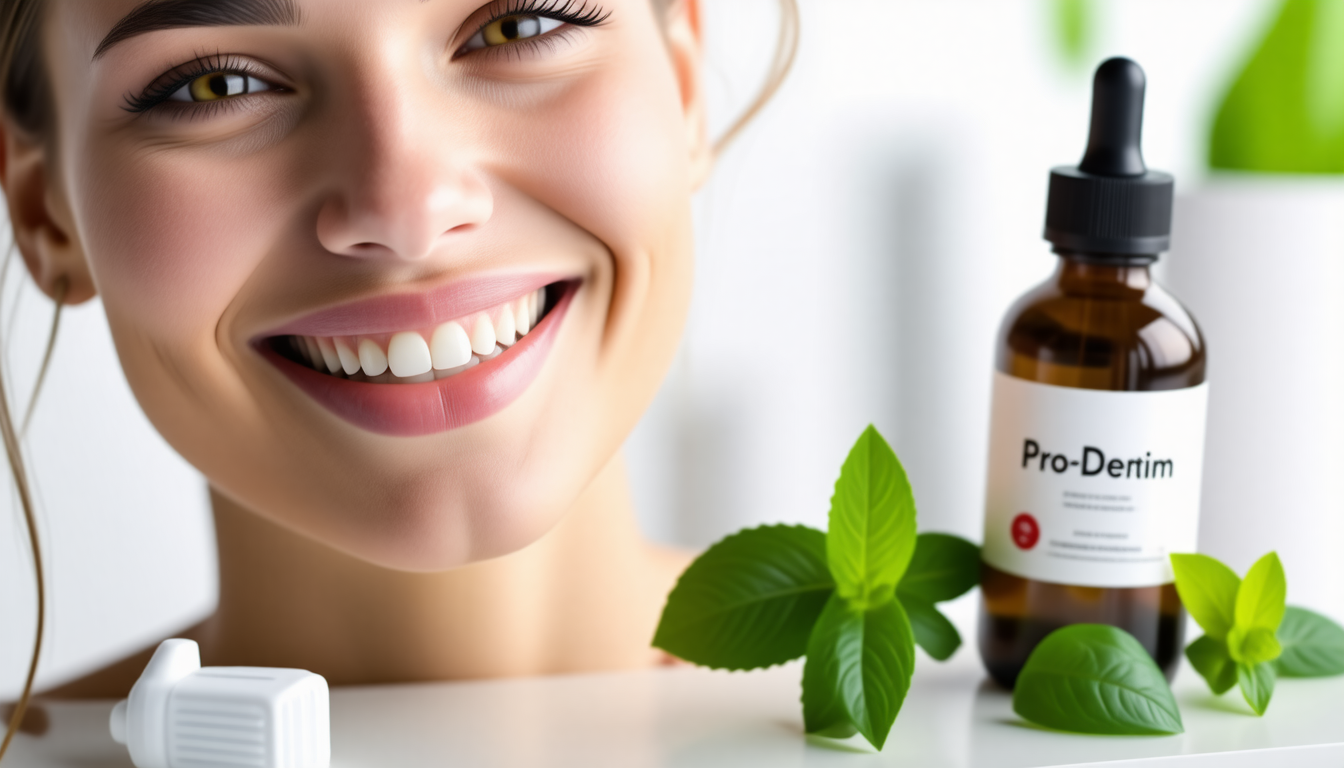A clean dental-wellness scene with a healthy smile and natural oral-c… for is prodentim legit