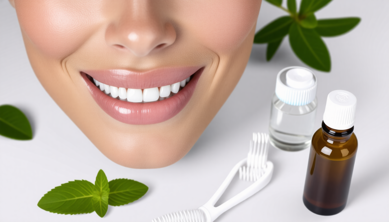 A clean dental-wellness scene with a healthy smile and natural oral-c… for lactobacillus paracasei benefits