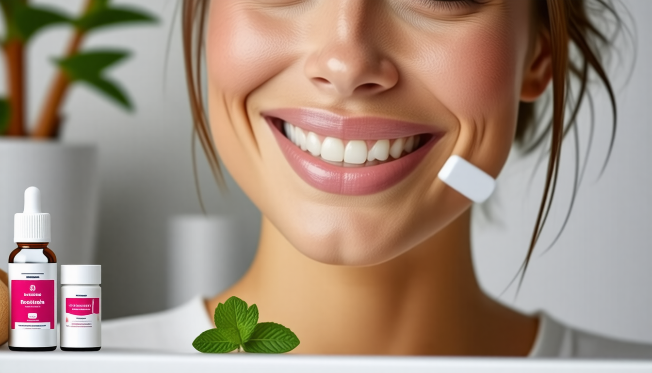 A clean dental-wellness scene with a healthy smile and natural oral-c… for lactobacillus paracasei teeth
