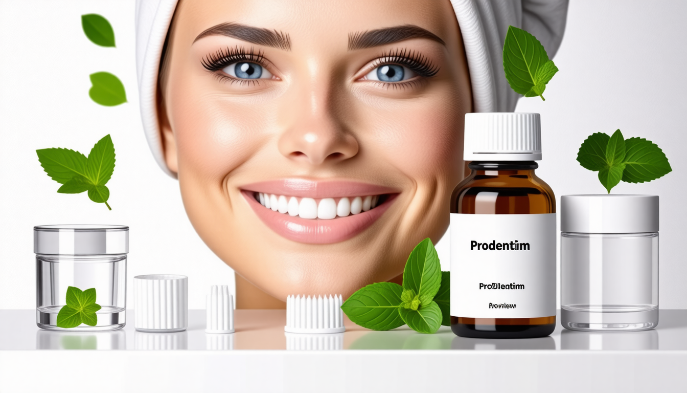 A clean dental-wellness scene with a healthy smile and natural oral-c… for prodentim price