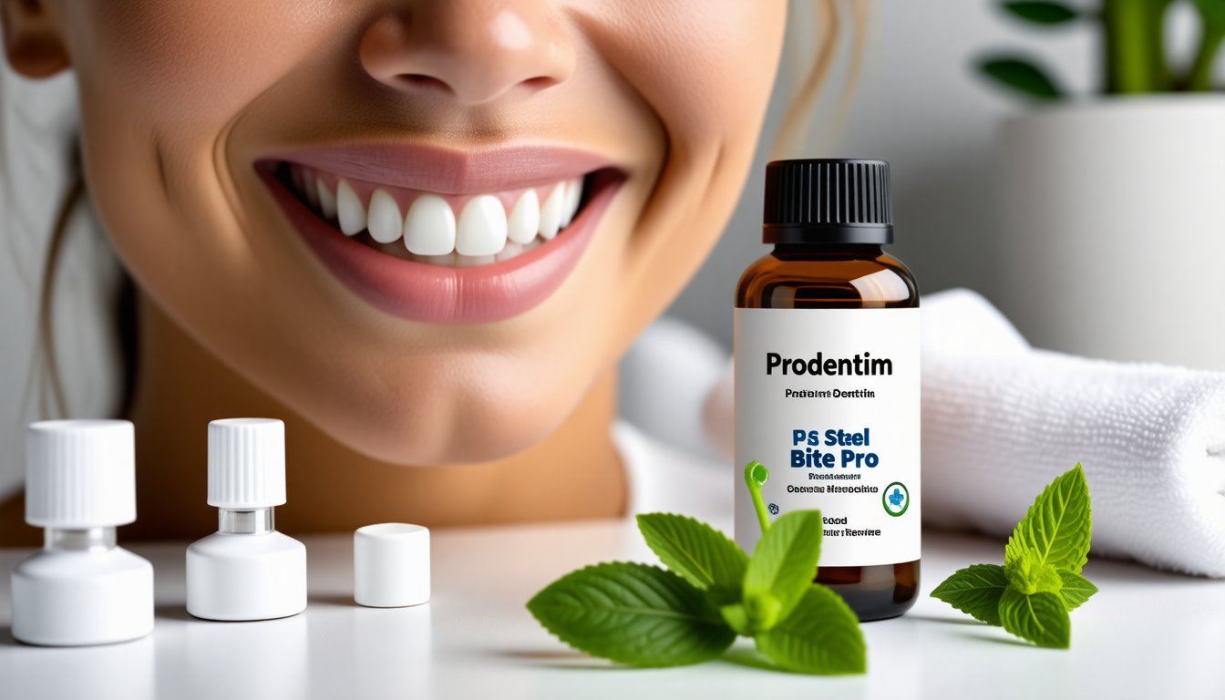 A clean dental-wellness scene with a healthy smile and natural oral-c… for prodentim vs steel bite pro
